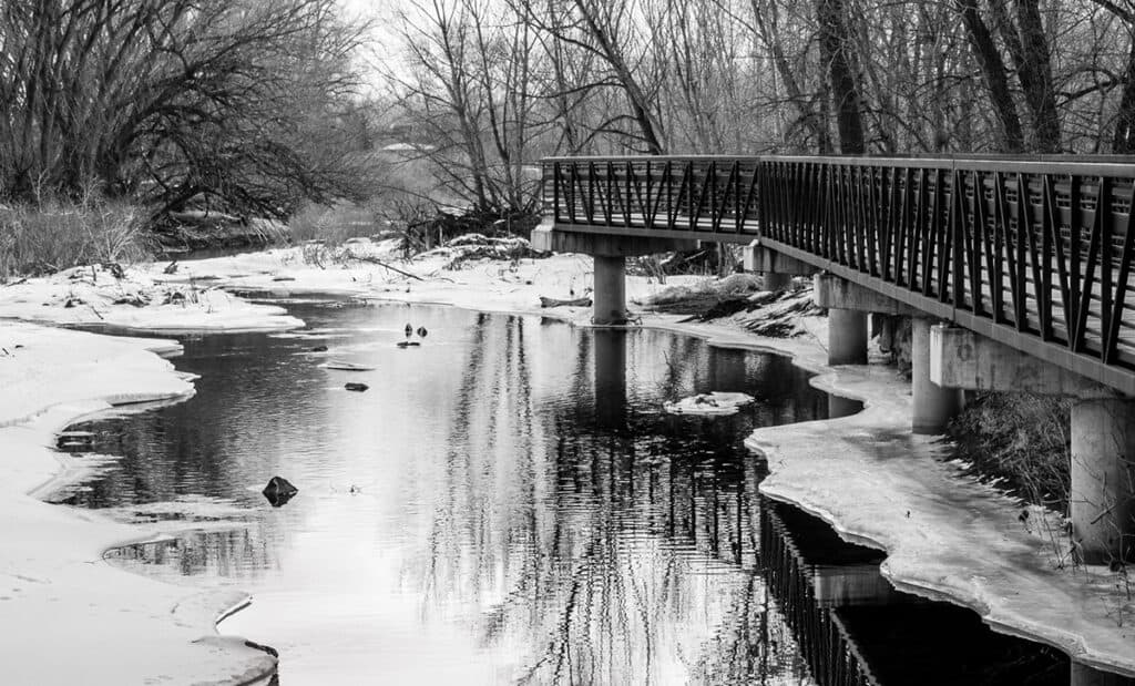 Footbridge in Winter