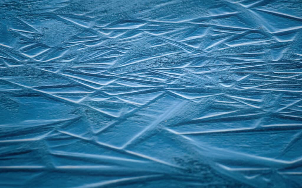 Ice Patterns on a Pond